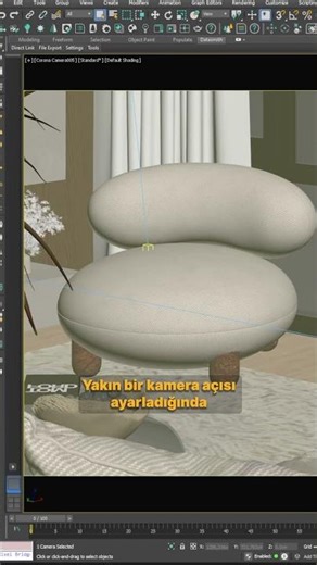 Default light ve Perspective View | 3ds max Kısa İpucu