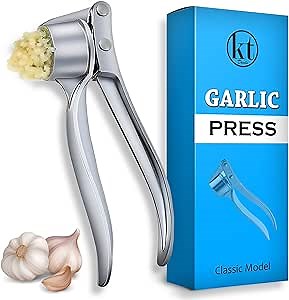 Garlic Press Mincer Ginger Crusher Squeezer Heavy Duty Metal Garlic Presser Chopper Slicer Classic Gadget Kitchen Tool
