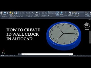 CREATE WALL CLOCK 3D IN AUTOCAD