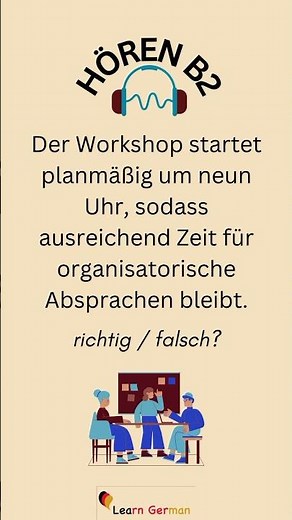 #17 B2 Hören üben | Practice Listening Skills in German B2 | Learn German | Goethe Zertifikat B2