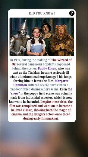 What Really Happened on The Wizard of Oz Set