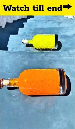 ASMR Stair Challenge: Glass vs. Concrete! 🍾​Will it Break? 💥