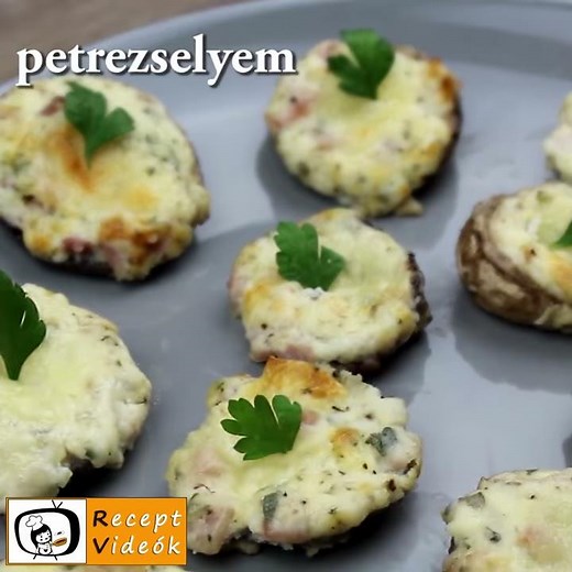 Sajtkrémmel Töltött Gomba - Recept Videók