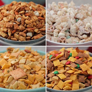 These homemade Chex party mixes are the perfect desserts to indulge in this holiday season! | Tasty