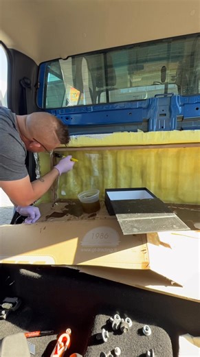 Rova fabricating an enclosure for a KICKER L7 SoloBaric square sub. Ultra slim superstrong and solid WOW !!! Amazing deep powerful bass #kicker #caraudio #isuzu #fyp #sound AH AUTO - | Car Audio Aircon Bar