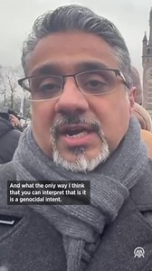 The International Court of Justice judges have to “remember that for each day they don't make the provisional measures, Israel is killing Palestinians in Gaza and it's imperative to act quickly,” said Tayab Ali, director at International Centre for Justice for Palestinians http://v.aa.com.tr/3106502 | Anadolu Agency