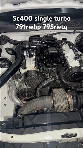 The SC400 single turbo 1UZFE build! Engine bay quick video.