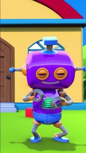 Robot Finger Family #kidssong #shorts #nurseryrhymes #kidsvideo #hooplakidz #abcd