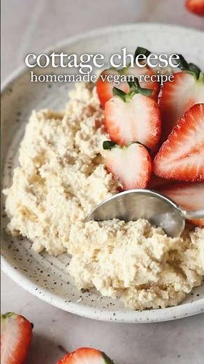 Easy 4 ingredient vegan cottage cheese