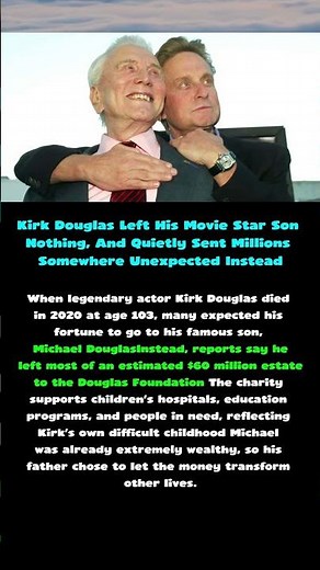 Kirk Douglas’ Final Wish: The Real Story Behind His Missing Inheritance #news #shorts #hollywood