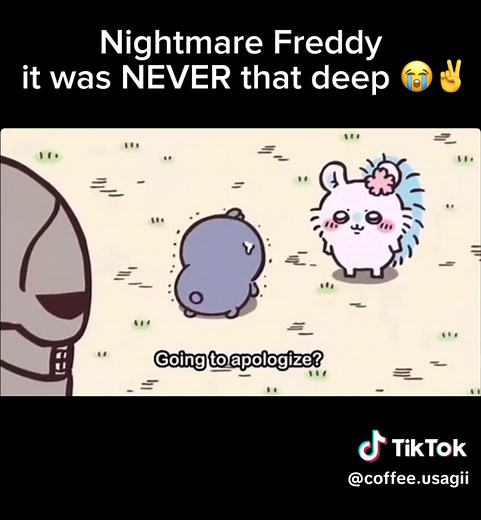 He’s fed up #chiikawa #nightmarefreddy #momonga #manga #fnaf | FNAF