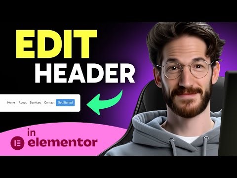 How to EDIT HEADER in Elementor (Step by Step) 2025