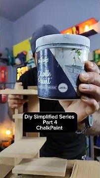 Diy Simplified Series Part 4 🎨 Chalk paint ..#diy #chalkpaint #homedecor #tips #fyp