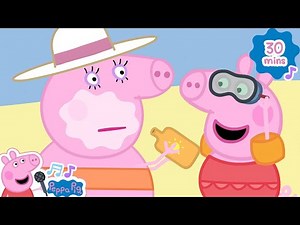 Peppa Pig Music | The Beach Song | Song Compilation | Nursery Rhymes & Kids Songs | Baby Video
