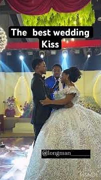 The best wedding kiss ever😍❤️. Such a beautiful moment to behold ❤️. #wedding #love #kiss #bride