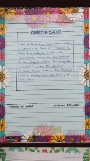 Physics project file on "electromagnetic induction" for class12...#physics #project