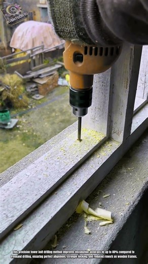 Best Innovation Tools: How to Precision Tower Bolt Drilling on Window Frames