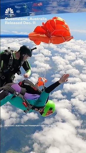 Skydiver in Australia becomes stuck on tail of a plane after 'premature parachute opening'