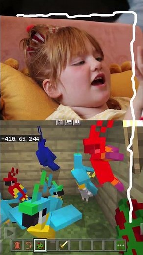 ADLEY and NiKO MiNECRAFT FARM!! Exploring our pet Animals in our Family Minecraft World! #Shorts