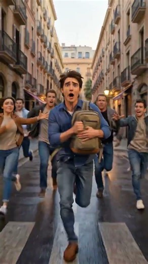 This backpack turned the street into chaos.