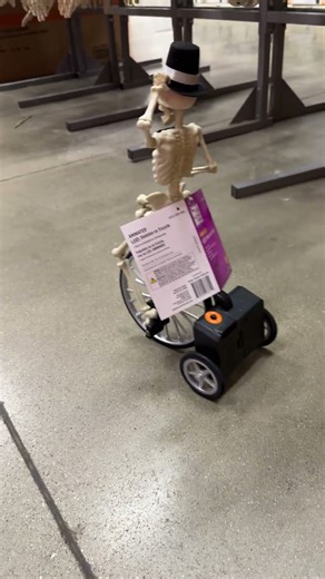 Bike Riding Skeleton Mini Animatronic #halloween2025 #animatronics