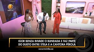Igor Benza invade o BLINDADA e faz parte do dueto entre Stela e a cantora Pérola. | Informação TV Zimbo