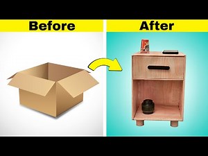Diy Side table only with cardboard || How to make side table from cardboard