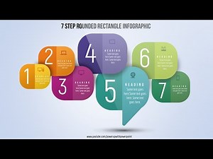 8.Create 7 Step Rounded Rectangle infographic|Powerpoint Presentation|Graphic Design|Free Template