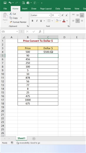 9.5K views · 67 reactions | Dollar Function in Excel  #exceltips #exceltricks #exceltutorial #Excel | computernotion | Facebook