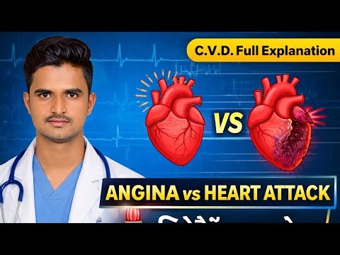 Angina vs Heart attack ! Cardiovascular disease explained !