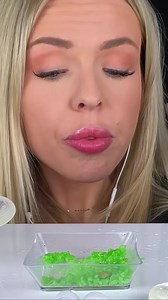 Aloe vera is BEYOND bitter 😖😭 #asmr #asmrsounds #hunnibeeasmr #satisfying | HunniBee ASMR