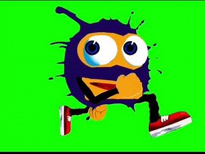 Robosplaat running green screen