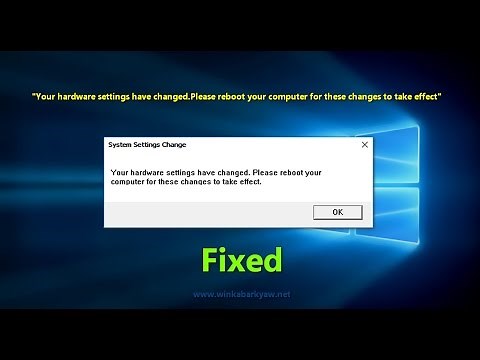 How To Fix "Please reboot your computer for these changes to take effect"