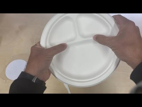 Greener Settings Greener Settings 100% Compostable 9 Inch Heavy-Duty Plates [125 Pack] - 3 Compartme