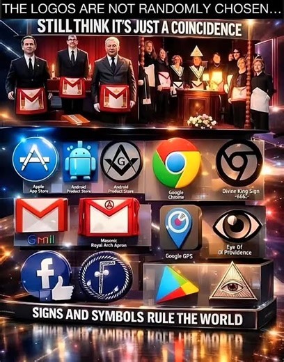 Truth Unveiled on Instagram: "The Book of Wisdom exposes the truth they bury deep. Signs and symbols rule the world. The logos on your phone are not artistic accidents; they are a sophisticated language of the elite designed to communicate in plain sight. I've found that these corporate signatures, from the Masonic apron in Gmail to the hidden "666," are intentional markers of power. They act as a silent code, mocking the unaware while tethering their frequency to the grid. Read The Book of Symb