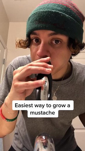 The easiest way to grow a mustache 👁👅👁 #fyp
