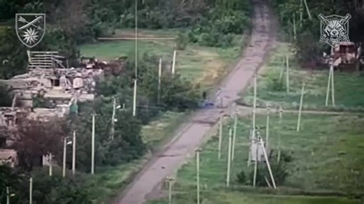 Artillery Strikes On Advancing Russian Infantry