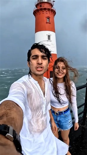 Extreme Weather Vlog | Lighthouse Balcony Storm Scene