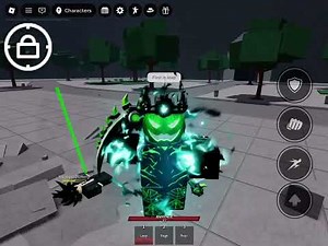 Moveset showcase from skill builder In The Strongest Battlegrounds