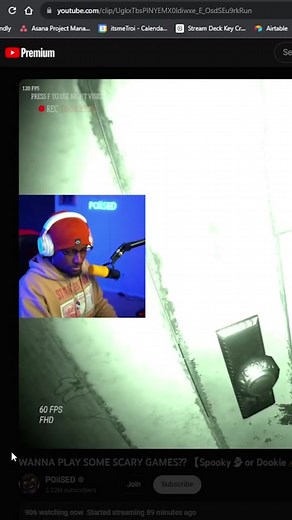 Tee scares Poiised on stream!!! 😱😱😱 #poiised #fyp #scream #funnyvideos