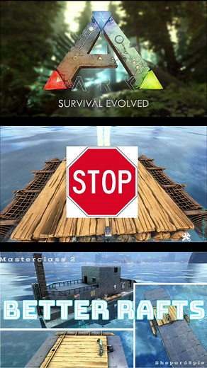 Ark Survival Evolved- Better Raft Building #arksurvivalevolved #raftbuilding #howto