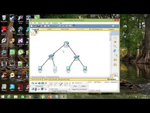 Cisco Packet Tracer | Simple Network (1 Router, 2 Switch & 4 PC)