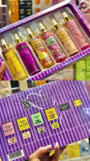 بوكس اسبلاش فيكتوريا سيكرت الجديد من الاخر اجمد من اجمد حاجه شوفتها قبل كده 😍😍 يعني مش هتحتاروا علي الهديه السنادي عندنا ..🤝🏻 ❤️بوكس سبلاش حريمي فكتوريا😍 🖤 🖤🖤🖤 احلي بادي اسبلاش للعرايس ريحتهم فظيعه بجد وثابتين جدا كأنه برفيوم مش اسبلاش .. طقم اسبلاش حريمي جاي ف علبه تهادي بيه نفسك وكل حبايبك ثبات عالي جدا ومش هتصدق جماله .. البوكس الواحد مكون من6 اسبلاشات متنوعه حجم الاسبلاش 125ml بأحمد روايح من فيكتوريا الجديده Candy baby Cake confetti Sugar high Fruit crush. Love spell Coconut passion