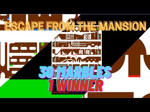 Escape From The Mansion | Elimination Marble Race | Algodoo