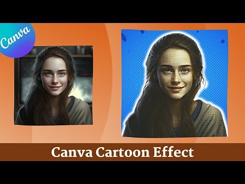 Cartoon Effect in Canva | How to turn Photo into Cartoon Beginner Tutorial 📷 ✨