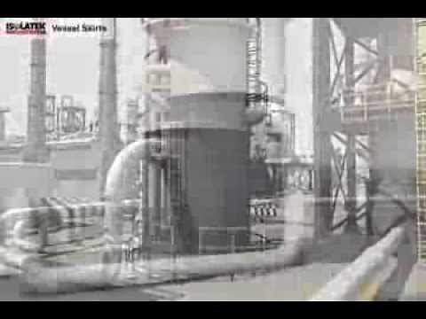 Fireproofing Vessel skirts Petrochemical Facilities ISOLATEK Type MII