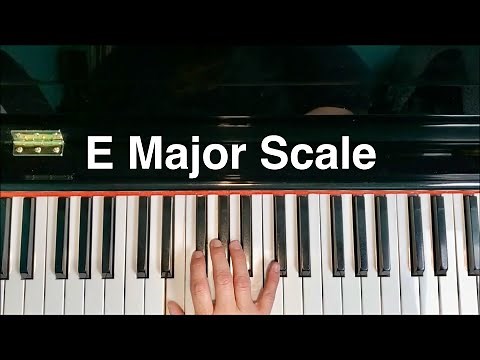 E Major Scale Piano 🎹 #pianoscales