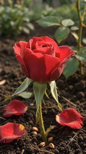 🌹 From Tiny Seed to Beautiful Rose 🌱 | Complete Rose Life Cycle! #Shorts #viral #trending #songs