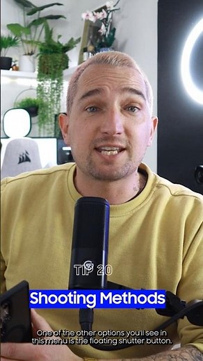 How to add or remove a floating shutter button in the Samsung Camera App #android #accessibility