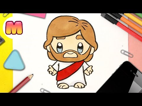 HOW TO DRAW JESUS ​​OF NAZARETH KAWAII 💖 Christmas Drawings 💖 How to draw Jesus Christ
